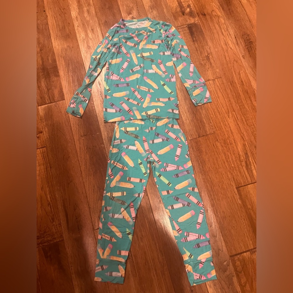 Posh Peanut Back to School Crayons pajamas